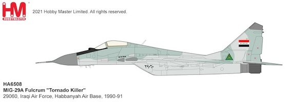 Mig29 Fulcrum " Killer-Tornado & rdquo; 29060, irakische Luftwaffe, Habbanyah Air Base, 1990-1991